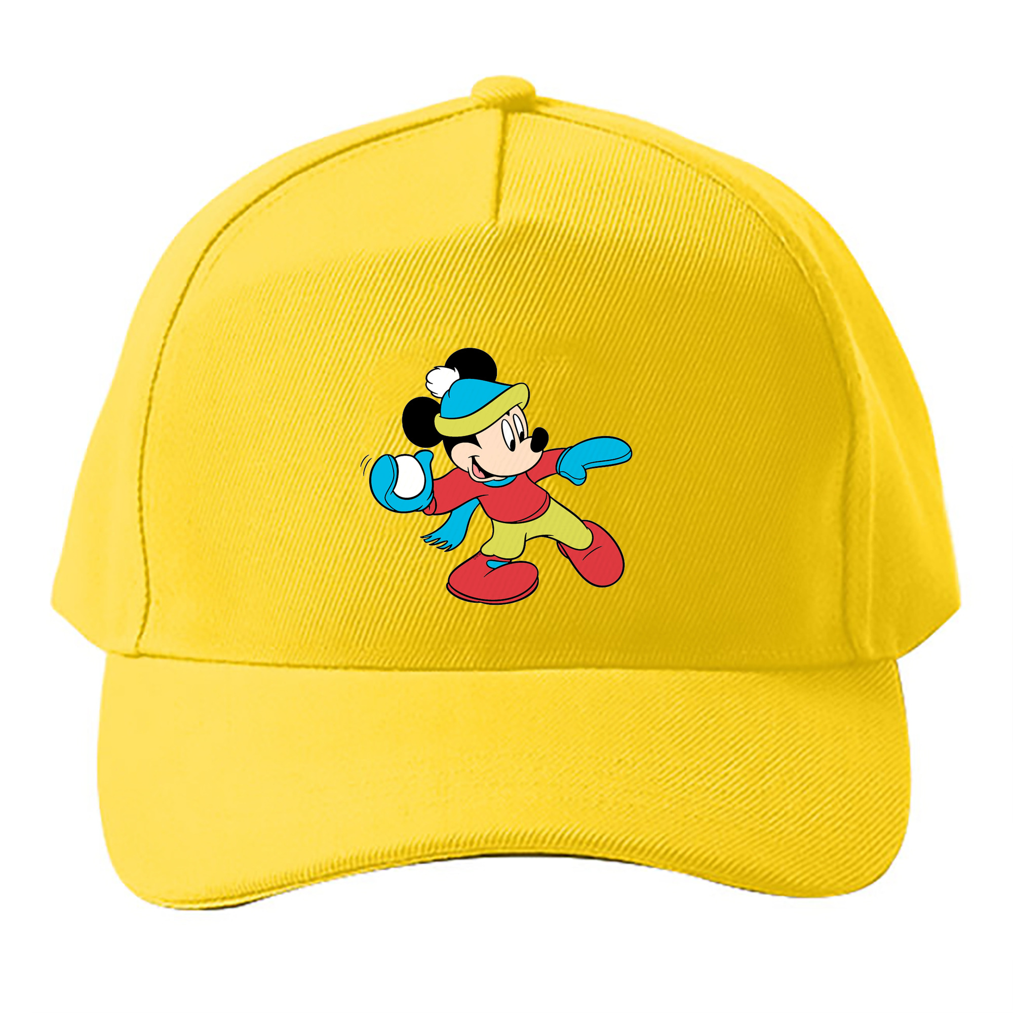 （画像用） ミッキーマウス Mickey Mouse ベースボールキャップ 綿100％ 男女兼用 帽子 スポーツ